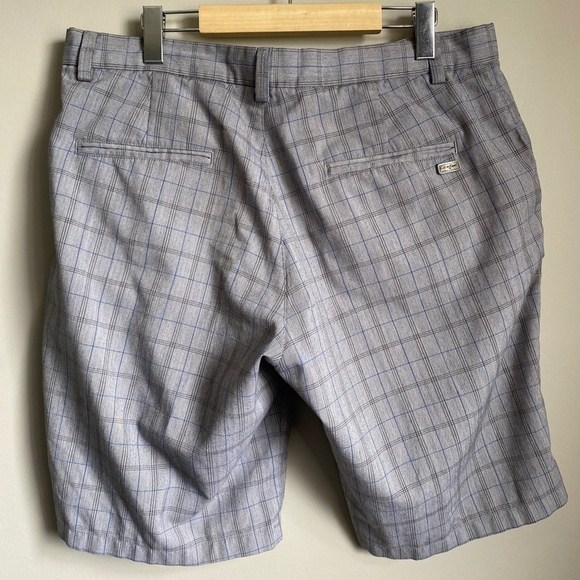 Calvin Klein Golf Men's Gray Checker Pattern Golf Shorts Flat Front Size 36 - Picture 5 of 13